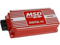 MSD Digital 6A Ignition Control Red Compatible With 4, 6, Or 8 Cylinder Engines Built-In Led For System Checks MSD Ignition