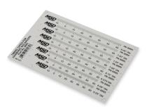 MSD Timing Tape Harmonic Balancer 5.25 Inch To 8.00 Set Of 8 Multiple Sizes 1 Degree Increments From 14 Degrees Atdc 64 Degrees Btdc MSD Ignition