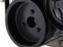 Premium Mid-Mount Race Accessory System LS Engine Drive Includes Alternator, P/S Pump, Tensioner, SFI Certified Damper W/hard Anodized Billet Crank Pulley, Belt, &amp;amp; Pulleys Holley