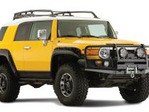 Black Pocket/Rivet Style Smooth Finish 4-Piece Fender Flare Set For 2007-2014 Toyota Fj Cruiser Bushwacker