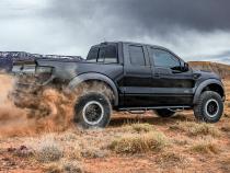 Nerf Step Bar Cab Length (2 Steps per Side) 2017-2026 Ford F-250/F-350/F-450 Crew Cab Gloss Black NFab
