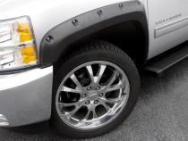 Rivet Style Fender Flare Set Rear, Textured, 2-Piece Set 2017-2021 Ford F-250 /F-350/F450 Super Duty Fleetside Lund