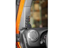 Switch Pod Kit A-Pillar Black LHD 07-10 Jeep Wrangler JK Rugged Ridge