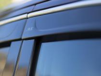 Ventvisor Deflector Low Profile Side Window for 2020-2025 Hyundai Palisade Smoke w/Chrome Trim Low Profile 4 Piece AVS