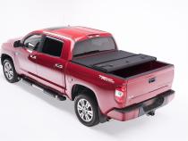 Solid Fold 2.0 Tonneau Cover Black Textured Paint 2007-2013 Toyota Tundra 8' Bed with Deck Rail System Extang