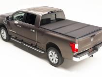 Solid Fold 2.0 Tonneau Cover Black Textured Paint 2008-2015 Nissan Titan 8' without Utili-Track System Extang