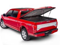 Tonneau Cover Elite LX 2022-2025 Toyota Tundra 5 Foot 7 Inch Bed CrewMax With Deck Rail System Without Trail Special Edition Storage Boxes Dark Blue UnderCover